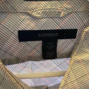 Express men’s long sleeve button down